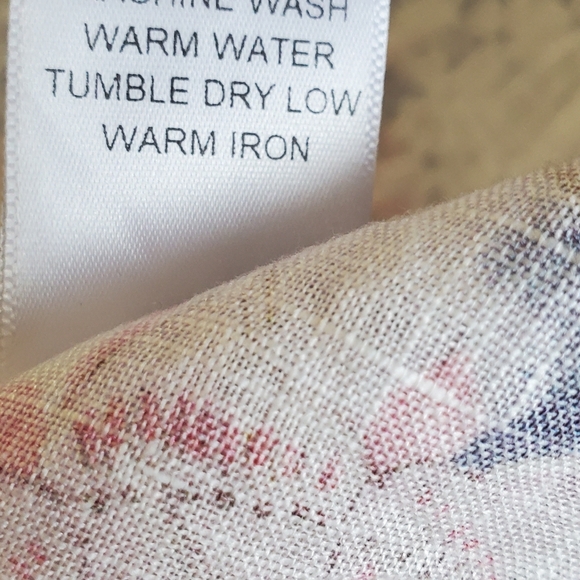 Beautiful Tianello Estee Print Linen "Loving" Blouse - Picture 11 of 11